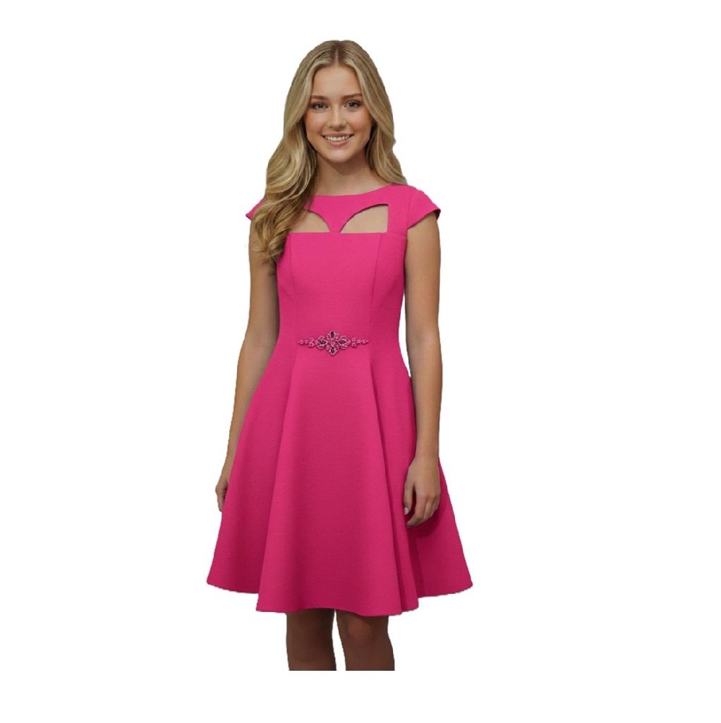 Elegant Beaded Pageant Interview Dress / Homecoming size 0-4 in stock — photo 2