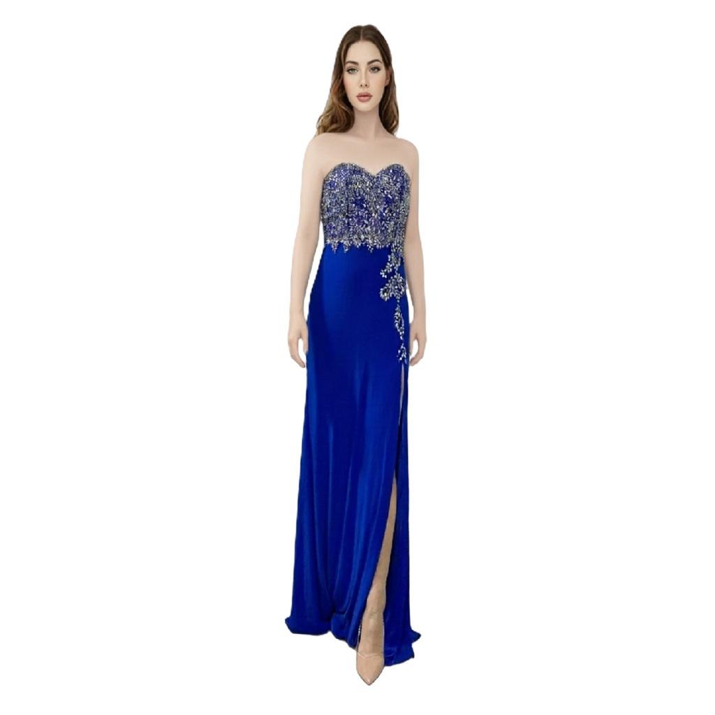 Long Slit Prom Wedding Bridesmaid Dress In Stock Size 6-14 Brand New — photo 3